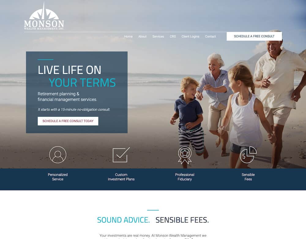 Monson Wealth Web Design